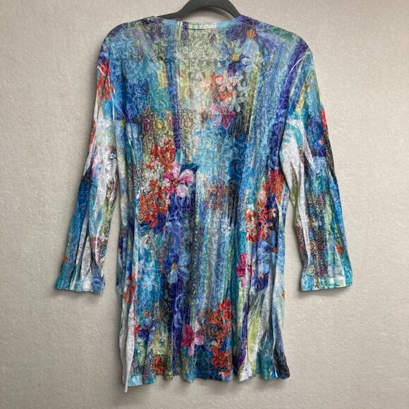 Katina Marie Women’s Floral Tunic Top Large - Picture 4 of 8